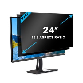 GUMIKE 2-PACK 24 inch Computer Privacy Screen Filter Suitable for 16:9 Aspect Ratio Widescreen Monitor - Blue Light Filter- Anti-Glare & Anti-Scratch Protector Film ([2-Pack] 24" Widescreen (16:9)