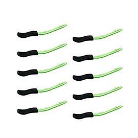 Durable Zipper Pulls Zipper Tab Zipper Tags Cord Pulls Zipper Extension Zip Fixer for Backpacks, Jackets, Luggage, Purses, Handbags (10PCS, Green)