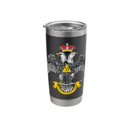 33rd Degree Mason Scottish Rite 33 Masonic WD Valley Stainless Steel Insulated Tumbler