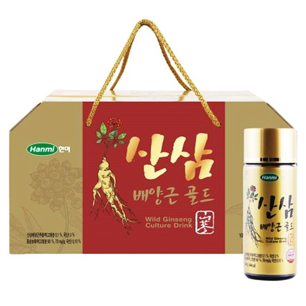 Hanmi wild ginseng cultured root gold 100ml 1 set (10 bottles) / 한미 산삼배양근골드 100ml 1세트(10병입)