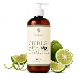 Mil Flores — Crema Hidratante Premium Manos y Cuerpo 500 ml CITRUS BERGAMOTA | Ritual de Aromaterapia | Aceites Esenciales | Piel Suave y Luminosa