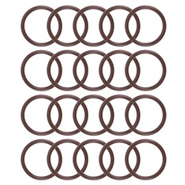 sourcing map Fluorine Rubber O-Rings 15mm OD 12mm ID 1.5mm Width, Metric FKM Sealing Gasket, Pack of 20