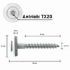 Plumbing Screws Stainless Steel A2 with EPDM Sealing Washer 15