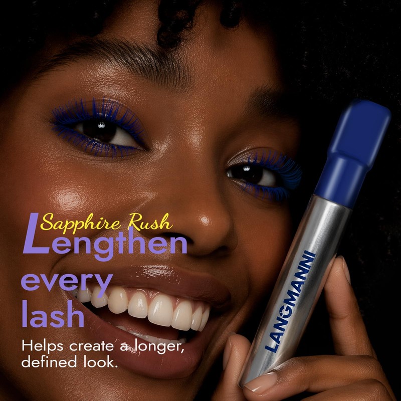 Colorful Mascara,Waterproof Long Lasting Volumizing Lengthening Mascara,Smudge-Proof Buildable Mascara With