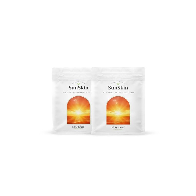 NutraLinea SunSkin Natürlich gebräunte Haut ohne Sonne, 2x 30 Kapseln
