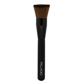 Palladio AB470 Brocha Kabuki Plana, de Maquillaje Profesional para Base, Rubor de Rostro, Polvo, Crema, Contorno e Iluminación, Cerdas Sintéticas Ofrecen Cobertura Graduable