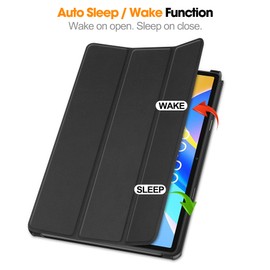 Gylint Case for TECLAST M40 Plus 2022 /P30S 10.1 inch Tablet, Folding Folio Ultra-Thin PU Leather Stand Case Cover for Teclast M40 Plus / P40HD / P30S 2022 Released Black