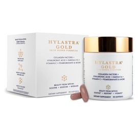 Purity Products Hylastra Gold Softgels Collagen + Hyaluronic Acid + Beauty Boosting Powerhouse Ingredients - Increased Skin Hydration & Elasticity - Reduces Fine Lines & Wrinkles - 90 Softgels