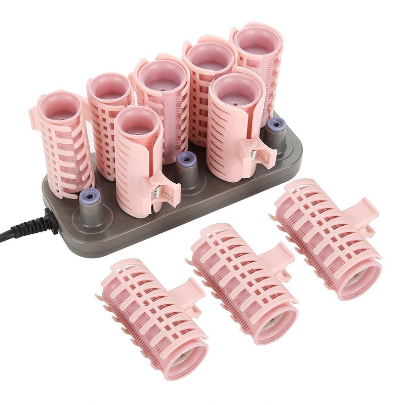 Instant Heat Compact Hot Rollers, Perfect for On-The-Go Styling, 10Pcs
