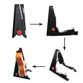 AROMA Folding Instrument Stand for Ukelele Violin Mandolin Foldable Stand Holder A-frame Bracket Universal Compact Space-saving