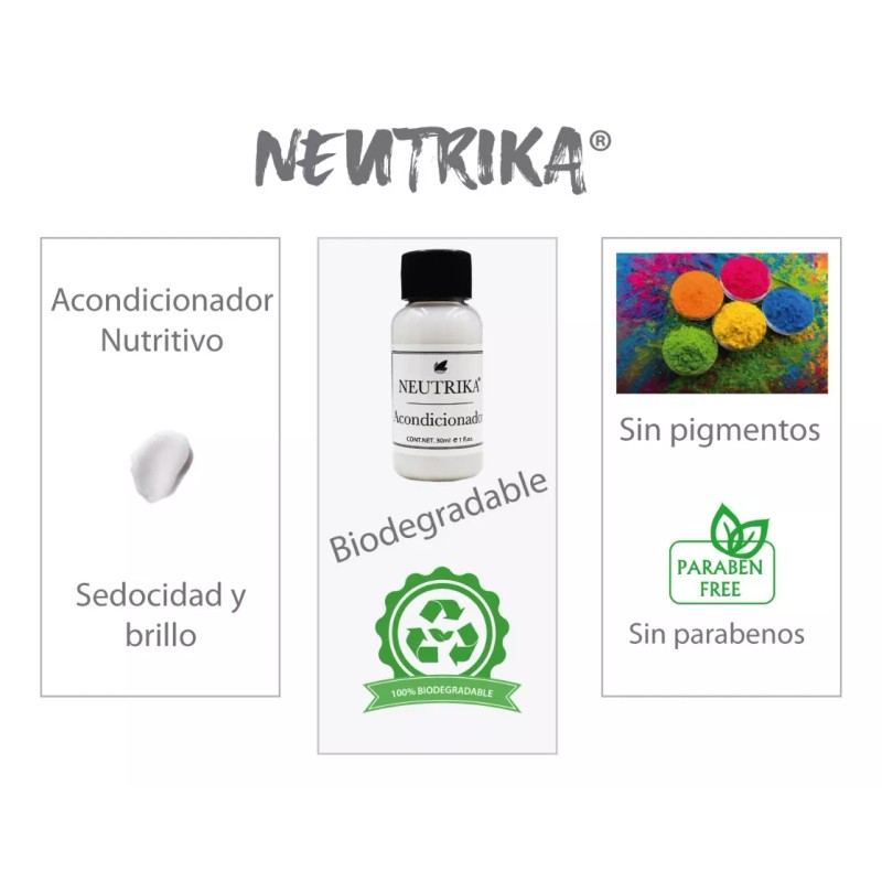 Neutrika Amenidades Hoteleras Jabón Shampoo Acond. Crema - 200 Pzas.