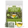 Premium 60 Parsley Tea Bags, Made with 100% Natural Parsley