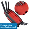 Anseom Foldable Allen Key Set, Allen Key Set, 8 Pieces,