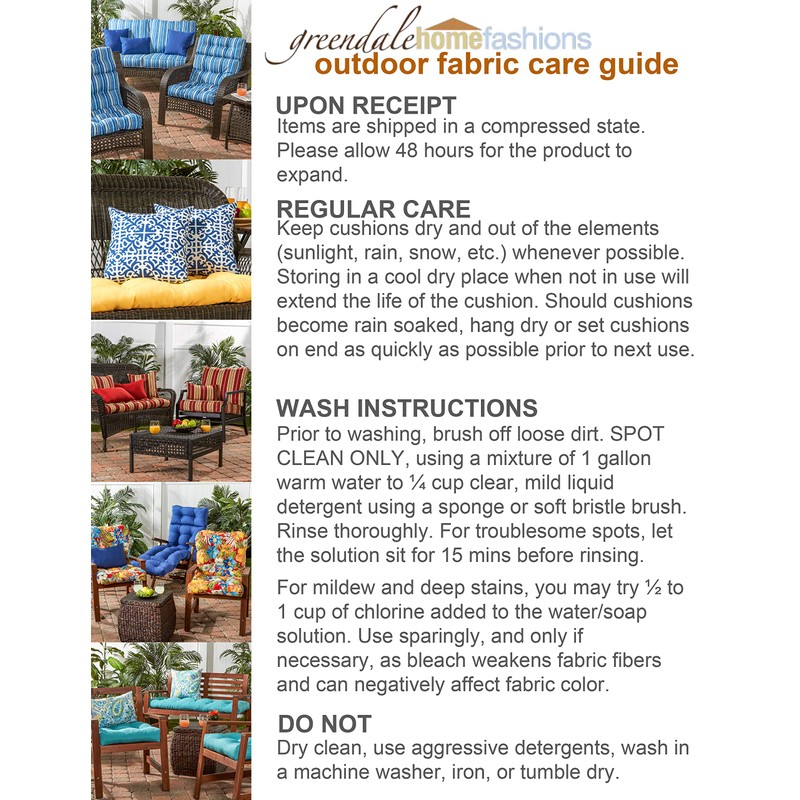 Greendale Home Fashions Set of 2 Outdoor 19x12-inch Rectangle Throw