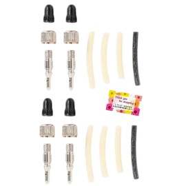 [Easy to replace and repair during puncture] Bicycle Standard Valve Set for Safe and Comfortable Driving, Instruction Manual Included (Set of 2)