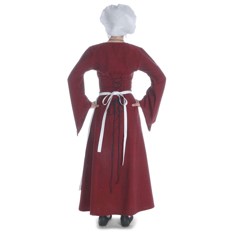 HEMAD Medieval Apron Cotton Model: Repanse, White