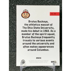 2023-24 ONIT Ohio State Buckeyes men's basketball mascot - BRUTUS #96 RED