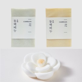 Aesop Garden Natural Jeju Camellia Oil Handmade Soap Set Folliculitis Chin Acne Mildly Acidic Cleansing Bar Hypoallergenic Face Wash / 이솝가든 천연 제주 동백오일 수제비누 세트 모낭염 턱 여드름 약산성 클렌징바 저자극 세안