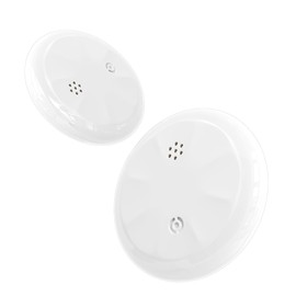 2-Pack Air Tracker Tags, Apple Find My Compatible 2-Year Replaceable Battery, MFi Certified Bluetooth Mini Smart Tracker Luggage & Item Locator for Keychain, Backpacks, Pet Collars — White (iOS Only)