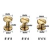20PCS Round Belt Screw Leather Craft Chicago Nail Brass Rivets