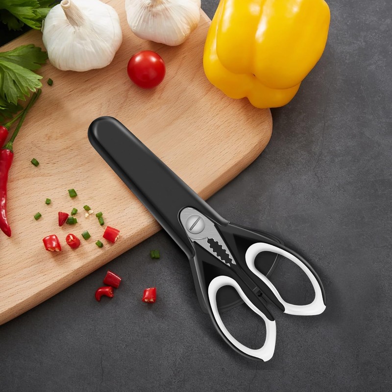 1 Pack Sharp Kitchen Scissor Set with Magnetic Holder, Heavy