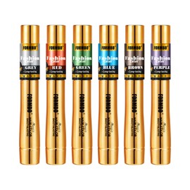 Hair Coloring Wand, 6 Colors Temporary Hair Mascara with Brush - No Bleach Formula, Smudge-Resistant & Quick-Drying for Highlights, Ombre, Daily Styling