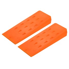 sourcing map 2Pcs Felling Wedges Tree Cutting 8" Plastic Chainsaw Wedge Set for Chainsaw Accessories Outdoor Tree Cutting Equipment Logging Supplies Tools, Orange