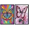 DCIDBEI 2 Pack Diamond Painting Notebook Butterfly A5 Blank Diamond