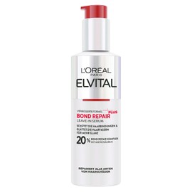 L'Oréal Paris Elvital Bond Repair Plus Leave-In Serum for Hair Repair, Hair Serum Against Hair Damage, Protection for Less Hair Breakage & Split Ends, More Shine, with Bond Repair Complex and Amino Acids, 150 ml