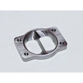 CFS T3 Divided to 3.0" inch Inlet Turbo Flange Transition 1/2" GT30  HX27 HX30 HX35