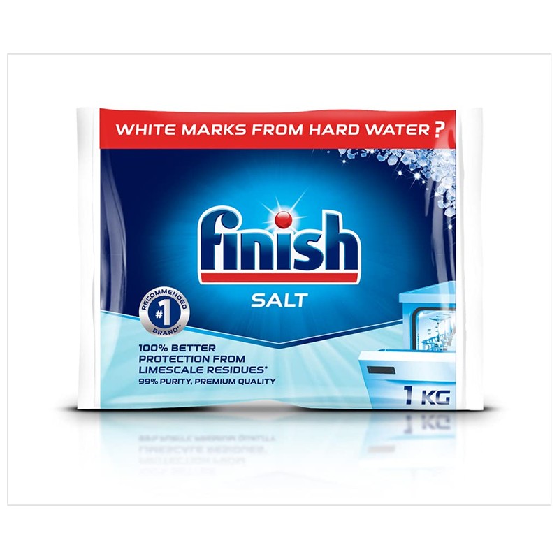Finish 1kg Dishwasher Salt for Dishwashers and Water Softeners (Pack