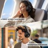 commalta Wireless Noise Canceling Headphones with Mic, 30H Playtime, Deep