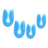 PACKOVE 2pairs U-Shaped Silicone Heel Cups Shock-Absorbent Foot Care Pads