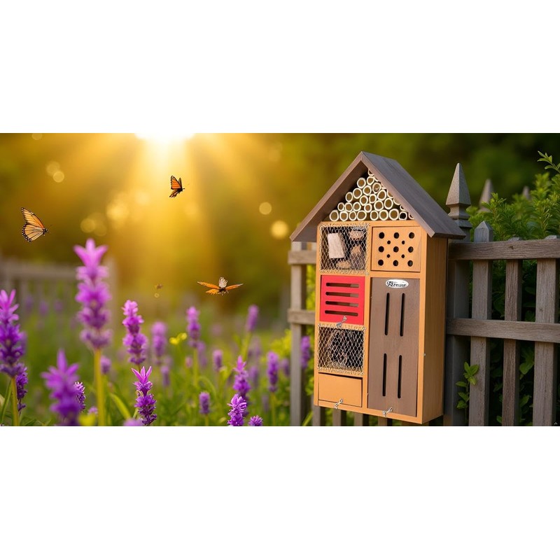 SuperMoss Super Moss (56102) Clover Beneficial Bug Hotel, Honey Stain
