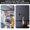 RORMGO Refrigerator Lock 2 Packs, Fridge Lock with Silicone Wire