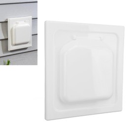 Dual Door Dryer Vent Cover, ABS Prevents Wind Rain Snow Effective Outdoor Air Vent Cover Sealing Optimizes Drying Efficiency Exhaust Hood Vent for 4 Inch Pipes Vents ﻿