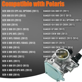 OEKITS 1204195 Throttle Body Assembly for Polaris Ranger 800 Crew EFI 2011-2014, for Ranger 800 XP 2011-2012, for Polaris RZR 800 EFI 2011-2014