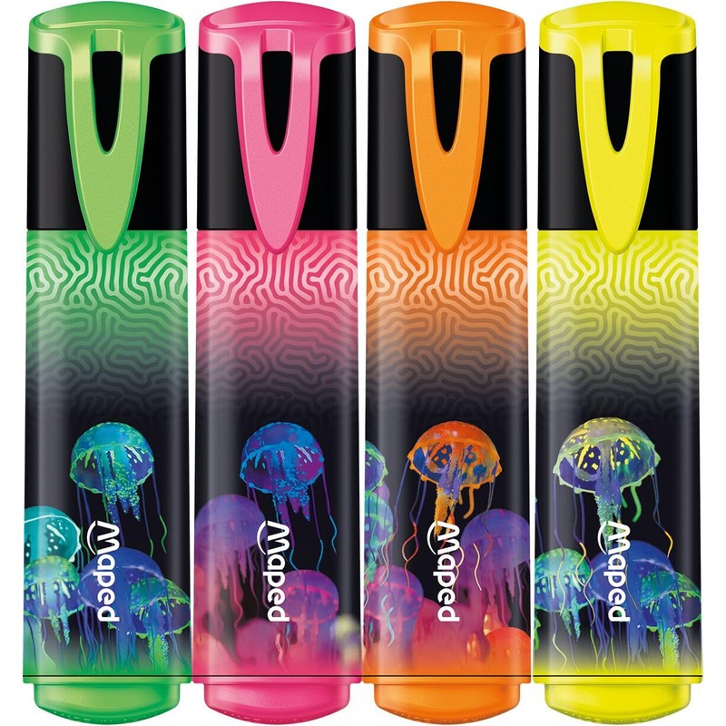 Maped - Highlighter Deepsea Paradise - 4 Classic Marker Colours