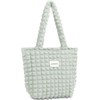 Petit-Germe Popcorn Bag, Tote Bag, Waffle Bag, 05.pale green