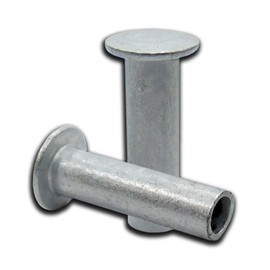 Tubular Rivets Aluminum Rivets Oval Head Fasteners 100 Pcs 1/8"X5/16" Semi-Tubular Rivets Rivet Tools Stainless Rivets Two Piece Rivets Tubular Rivet Tool Super-Deals-Shop