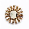 Zoeartcrafts Peruvian Sunburst Mirror 6" Gold - Home Decoration -