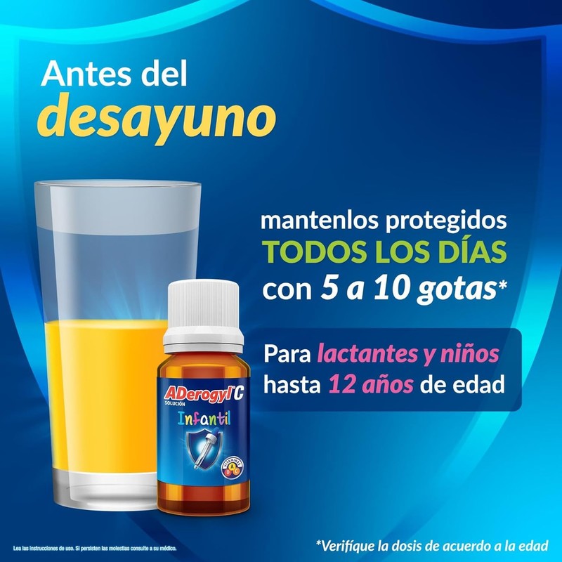 ADerogyl C Children's Liquid Multivitamin Drops with Vitamins A C