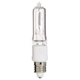 Satco S3181 120V 500-Watt T4 E11 Base Light Bulb, Clear