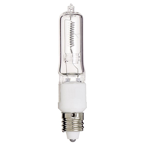 Satco S3181 120V 500-Watt T4 E11 Base Light Bulb, Clear