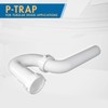 HIGHCRAFT Q34I34 Plastic P-Trap for Tubular Drain Applications 1-1/2 Inch