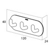 Tiger Rondo Hook Rail Stainless Steel White Easy to Install