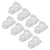 20pcs Hearing Aid Lanyard Clip ABS Portable Transparent Clip Accessory