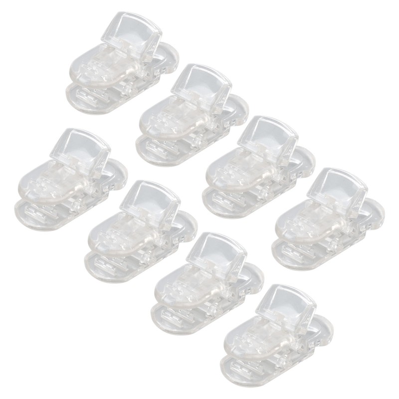 20pcs Hearing Aid Lanyard Clip ABS Portable Transparent Clip Accessory