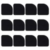 FEPITO 12PCS Shock Absorbing Washer Pads Rubber Mats Universal Silent