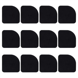FEPITO 12PCS Shock Absorbing Washer Pads Rubber Mats Universal Silent Feet Anti-Vibration Pads for Washer Dryer Refrigerator Treadmill